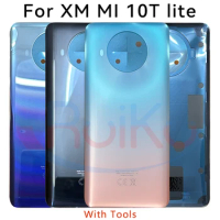 New For Xm Mi 10t Lite battery cover,Back glass Cover For Xn Mi10T lite 5G Back Cover