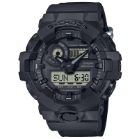【CASIO 卡西歐】G-SHOCK 街頭時尚雙顯腕錶 母親節 禮物(GA-700BCE-1A)