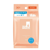 SEA BREEZE臉&身體兩用 涼感濕巾30入_清新皂香