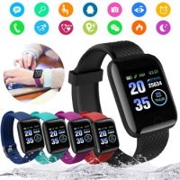 116 Plus Smart Band Color Screen Heart Rate Blood Pressure Monitoring Track Movement IP67 Waterproof Smart Watch Pedometers