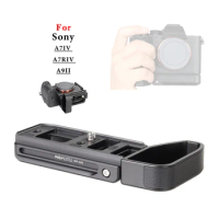 WEPOTO ILCE-A9M2/A7RM4A/A7R4 Metal Quick Release Base Bracket Hand Grip Compatible with Sony ILCE-A9M2/A7RM4A/A7R4