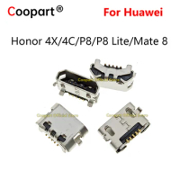 5-100pcs New Micro 5Pin USB Plug Charging Port Connector Socket For Huawei Honor 4X 4C For P8 Lite Mate 8