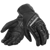 New Black Revit Sand 3 Trial Motorcycle Adventure Touring Ventilated Gloves Genuine Leather Motorbike Racing Gloves