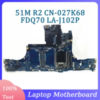 CN-027K68 027K68 27K68 Mainboard For Dell Alienware Area 51M R2 Laptop Motherboard FDQ70 LA-J102P 100% Fully Tested Working Well