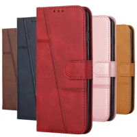 Retro Leather Case For TECNO Spark 9 Pro 8 8P 8C 7 7T Spark 6 Go 2020 2022 Camon 18 18P 19 Neo Pova 4 Wallet Card Protect Cover