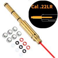 .22 Laser Boresighter .22LR Laser Collimator Cal 22LR Rifle Laser Bore Sight with 6 Battery