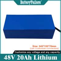 48V 20Ah Lithium ion battery 40V 18650 BMS e bike lithium battery for wheelchair electric bicycle battery + 3A Charger