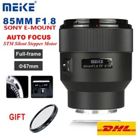 Meike 85mm F1.8 Auto Focus Medium Telephoto STM Full Frame Portrait Lens for Sony E-Mount Cameras like VILTROX 85mm