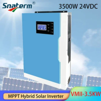 3500W 3.5KW Solar Inverter 24V100A MPPT Solar Hybrid Inverter AC220V Off Grid Hybrid Inverter Pure Sine Wave Inverter with WIFI