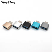 TingDong OTG Type-C/USB Type C OTG Adapter Type-C Converter For Samsung S8 For MacBook Series USB Type C OTG Micro usb Adapter
