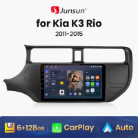 Junsun V1 AI Voice Wireless CarPlay Android Auto Radio For Kia RIO 4 K3 2011 - 2015 4G Car Multimedia GPS 2din autoradio