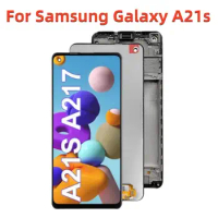 6.5" Original LCD For Samsung Galaxy A21s A217 LCD with frame Touch Screen Digitizer For Samsung A21s SM-A217F/DS LCD Display