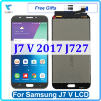 5.5'' LCD For Samsung Galaxy J7 V 2017 J727 Display Touch Screen J7 Sky Pro J727P J727T Digitizer Assembly Replacement with Tool