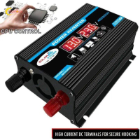 Inverter Frekuensi Tinggi Modifikasi Gelombang Sinus 4000W Inverter Pure Sine Wave DC 12V to AC 220V