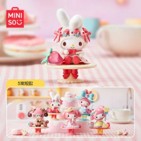 Miniso Sanrio My Melody afternoon tea Series Blind Box Toys ornament My Melody figures Mystery Box cute Desktop handmade Gifts
