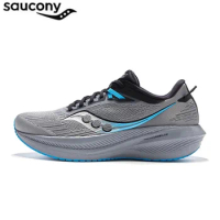 Original Saucony Running Shoes Victory 21 Professional Outdoor Casual Shoes Sports Breathable Marathon Running Triumphs Sneakers