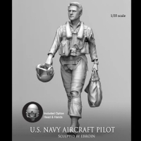 1/35 US NAVY AIRCRAFT PILOT, Two heads, Resin Model figure soldier, GK, Military themes, Unassembled and unpainted kit
