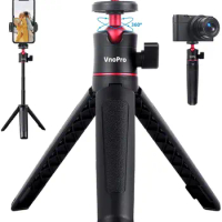 Extension Pole Tripod, Mini Selfie Stick Tripod Stand Handle Grip for Samsung Smartphone Canon G7X Mark III Sony Cameras Vlog