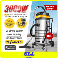 PRODIY PRO803 EUROPOWER VAC8003 80L Vacuum Cleaner Industrial Dry And Wet 3000W Vakum Pembersih Habu