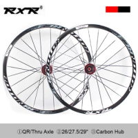 RXR RC3 Bicycle Wheelset 26/27.5/29er Mountain Bike Wheel Set Carbon Hub Disc Clicher Tyre For 7-11S Shimano SRAM Cassette parts