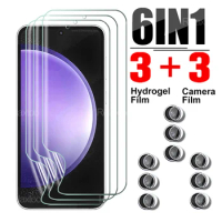 6-in-1 Hydrogel Film For Samsung Galaxy S23 FE Camera Glass Samsang S23FE S 23 F E SamsungS23FE 5G 2023 6.4inch Screen Protector