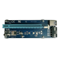 PCI Express Riser Card 1X to 16X USB 3.0 SATA 15 Pin to 4Pin for BTC Miner