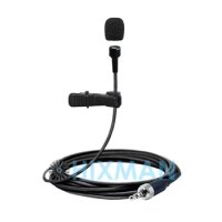 HIXMAN Black LB6-NL OmniDirectiona Lav Lavalier Lapel Condenser Microphone For Saramonic UwMic Nady Azden Senal Boya Wireless