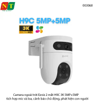 Camera WiFi Ngoài Trời EZVIZ H9C Dual 3K (2 Mắt 5MP+5MP) – Có Mic & Loa – Cảnh Báo Chủ Động – Phát H