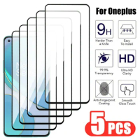 5Pcs 9H Tempered Glass For Oneplus 8T 9 10T 10R Ace 2V Screen Protector Nord CE 2 3 Lite 2T N10 N20 N30 N100 N200 N300 Glas Film