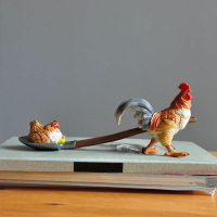 創意雞擺件可愛家居裝飾品情侶桌面辦公室老公送父親的禮物