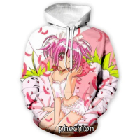 phechion New Fashion Men/Women Anime Tokyo Mew Mew 3D Print Long Sleeve Hoodies Casual Hoodies Men Loose Sporting Pullover A71