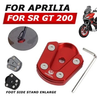 For Aprilia SRGT200 SR GT 200 SR GT200 SR200 GT Motorcycle Accessories Kickstand Foot Side Stand Enlarge Extension Pad Shelf