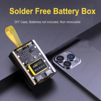 Fast Charging Case Portable 3x18650 Battery Charger Case DIY Power Bank Box With LED Light Batteries Charging Power Bank Shell