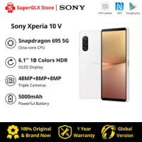 New Sony Xperia 10 V 5G Snapdragon 695 Factory Unlocked 6.1” 4K OLED Display 5000mAh Battery IP65/68 water and dust resistant