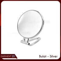 Cermin Lipat 2 Sisi Kaca Gantung Standing Mirror Make Up Meja Rias Kosmetik Dekorasi Estetik BULAT -