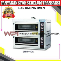 SHM SHM-40A Gas Baking Oven / Oven Gas Pemanggang Roti - Oven 2 Deck 4 Loyang - Oven Roti SHM40A SHM