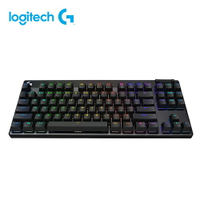 Logitech 羅技 Pro X LIGHTSPEED 無線機械式TKL遊戲鍵盤 茶軸中文-黑送電競滑鼠墊【原價6990】