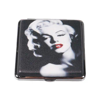 New Woman Leather &amp; Metal Cigarette Box 20 Pcs Pouch Case Holder Tobacco Storage Container Cigarette Holder Case Gifts