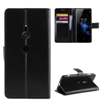 Fashion ShockProof Flip PU Leather Wallet Stand Cover Sony Xperia XZ2 Case For Sony XZ2 XZ 2 SonyXZ2 H8216 H8266 Phone Bags