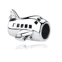 Plated Silver Charms Beads Original Plane Charm Fit Pandora Bracelet Necklace Diy Jewelry For Women