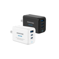 【GIGASTONE 立達】45W GaN氮化鎵USB-C三孔快充充電器PD-7451(支援iPhone16/iPad/Android/Mac充電頭)