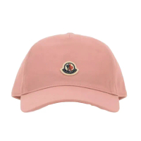 【MONCLER】品牌 LOGO 棒球帽-粉色(ONE SIZE)