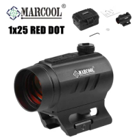 Marcool 1X25 Red Dot Riflescope 2 Moa Mil-Dot Scope Nachtzicht Optische Glock Sight Voor De Jacht rifle AR15 Vuurwapens. 223 .30
