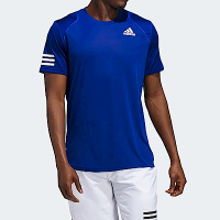 Adidas Club 3str Tee [HN9889] 男 T恤 網球 運動 吸濕 排汗 舒適 乾爽 短袖 上衣 藍