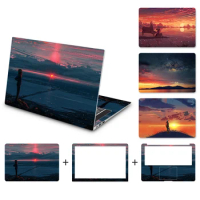 DIY Sunset Landscape Cover Laptop Sticker Ins Style Laptop Skin Waterproof Film For HP/Dell/ASUS/Huawei/Apple, Etc.