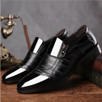 BOSINDO Sepatu Pantofel Pria Kulit Sapi ASLI 100% Ujung Lancip Sepatu Formal Sepatu Pantopel Kekinia