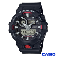 CASIO卡西歐  G-SHOCK無堅不摧時尚運動雙顯腕錶 GA-700-1A