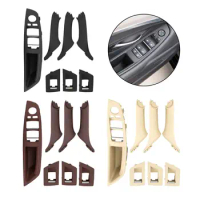 7 Pieces Car Interior handle for door Plate for BMW F10 F18, Easy to Install