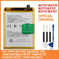 Replacement Battery BLP711 BLP741 BLP757 BLP721 BLP729 BLP727 For Oppo Realme A1K A11 A11X A9C2 X2 XT 5 6 pro/5i/5S