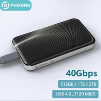 PHIXERO External Solid State Drive SSD Portable 40Gbps Hard Disk 1TB 2TB 512GB PSSD HardDisk USB Type C 1 2 TB HD for PC Laptop